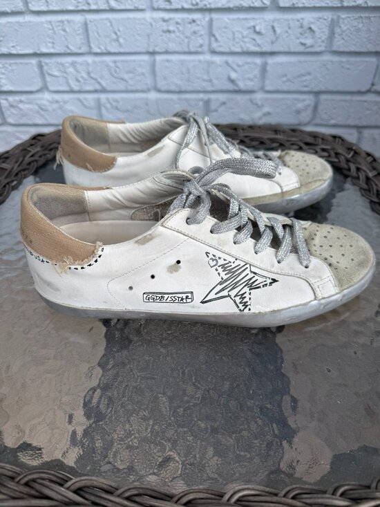 golden goose Shoes - Golden Goose Super Star Distressed Sneakers Size 40